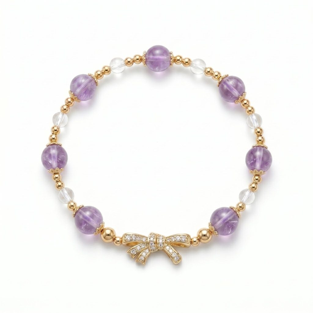 Mio&Gem amethyst bracelet Origin · Fire element crystal bracelet, main image