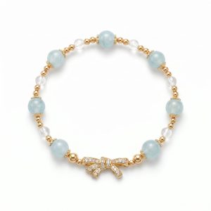 Mio&Gem aquamarine bracelet Origin · Water element crystal bracelet, main image