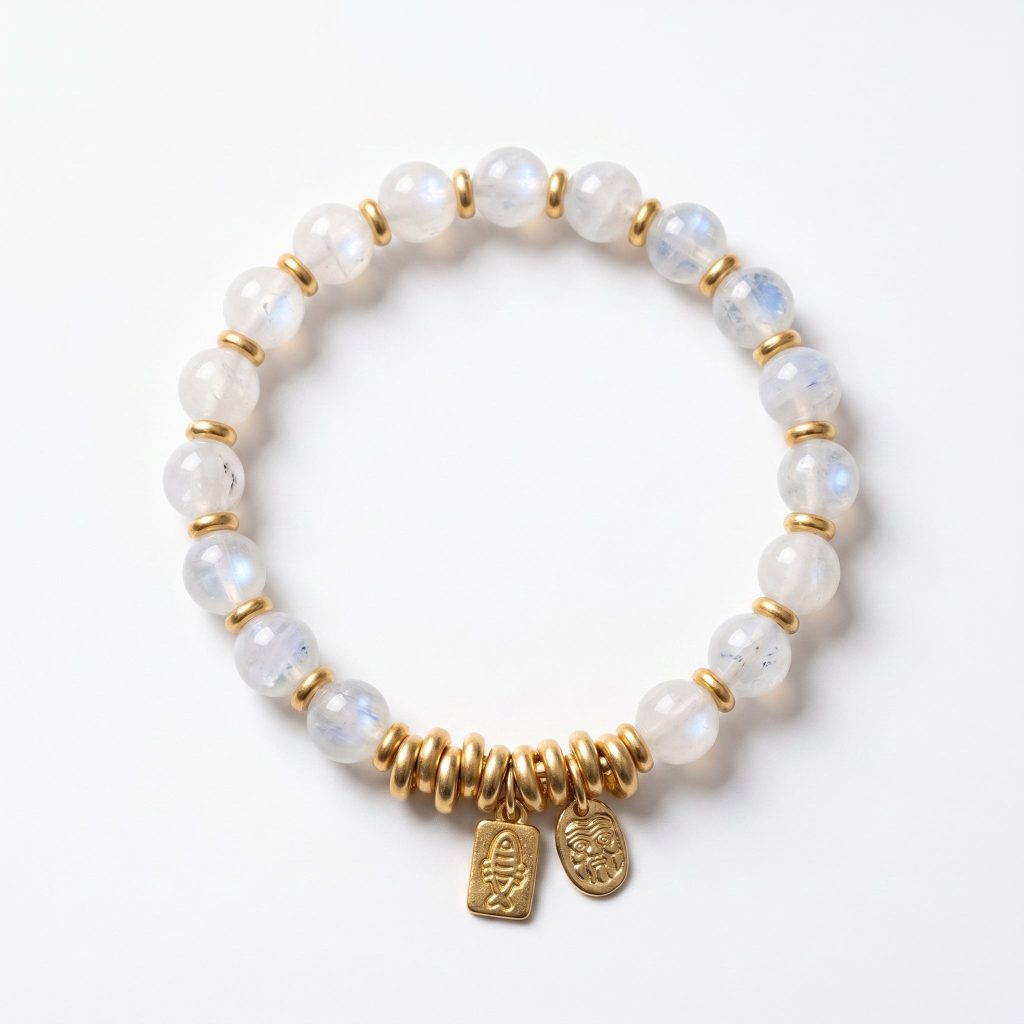 Mio&Gem blue moonstone bracelet Origin · Metal element love crystal bracelet, main image