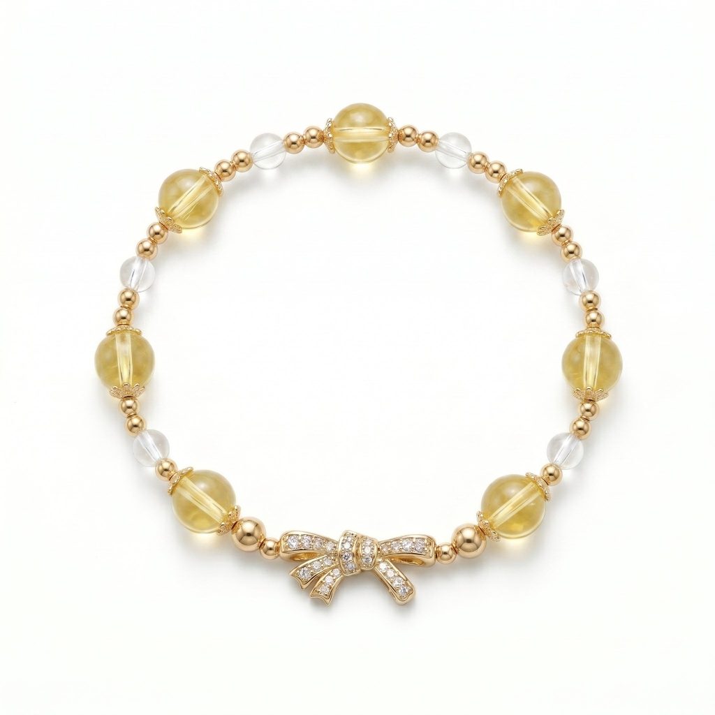 Mio&Gem citrine bracelet Origin · Earth element crystal bracelet, main image